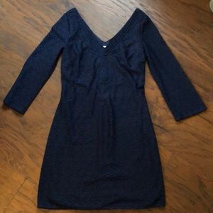 Lilly Pulitzer Navy Alden Lace Tunic Dress
